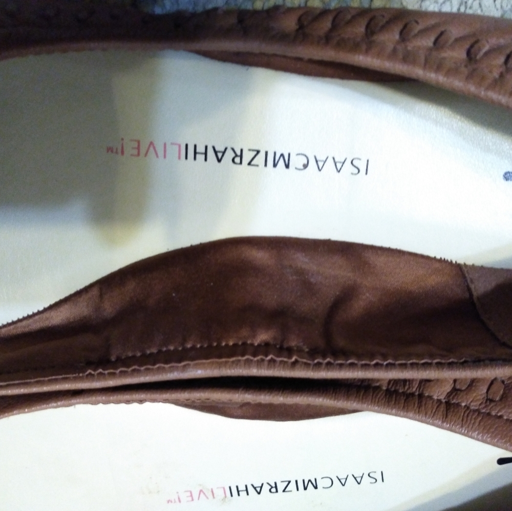 Isaac Mizrahi Live! Perforated Leather Flats - Picture 4 of 6